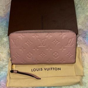Louis Vuitton Empreinte Rose Poudre Ballerine Zippy Wallet